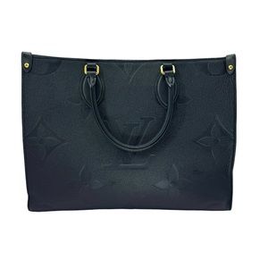 Louis Vuitton Onthego MM Black Leather
